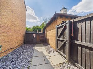 Side Entrance and Storage area- click for photo gallery